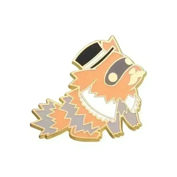 Gentleman Zigzagoon Enamel Pin – Dapper Pokémon Collectible! - Picture 2 of 3